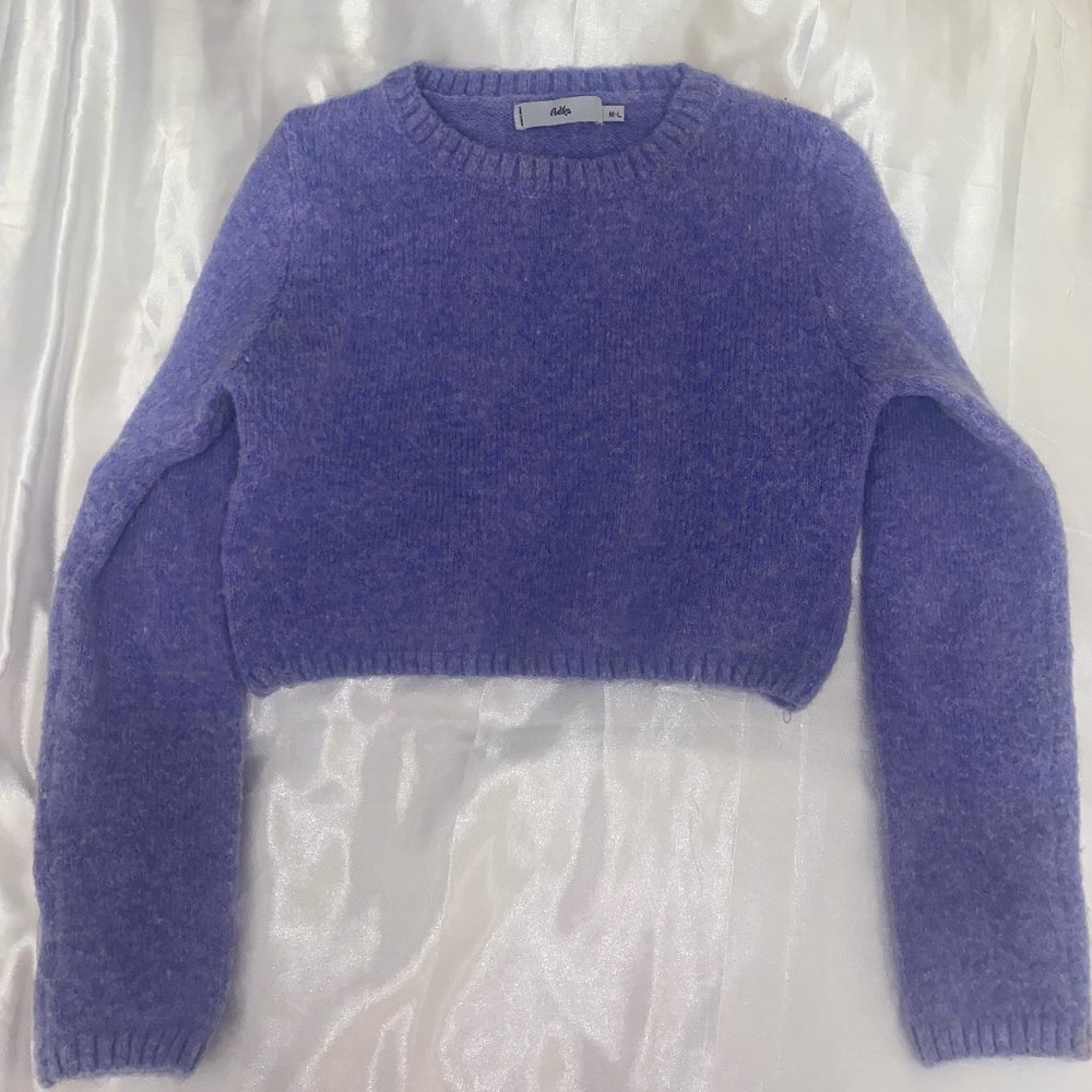 Adika Purple Cropped Sweater